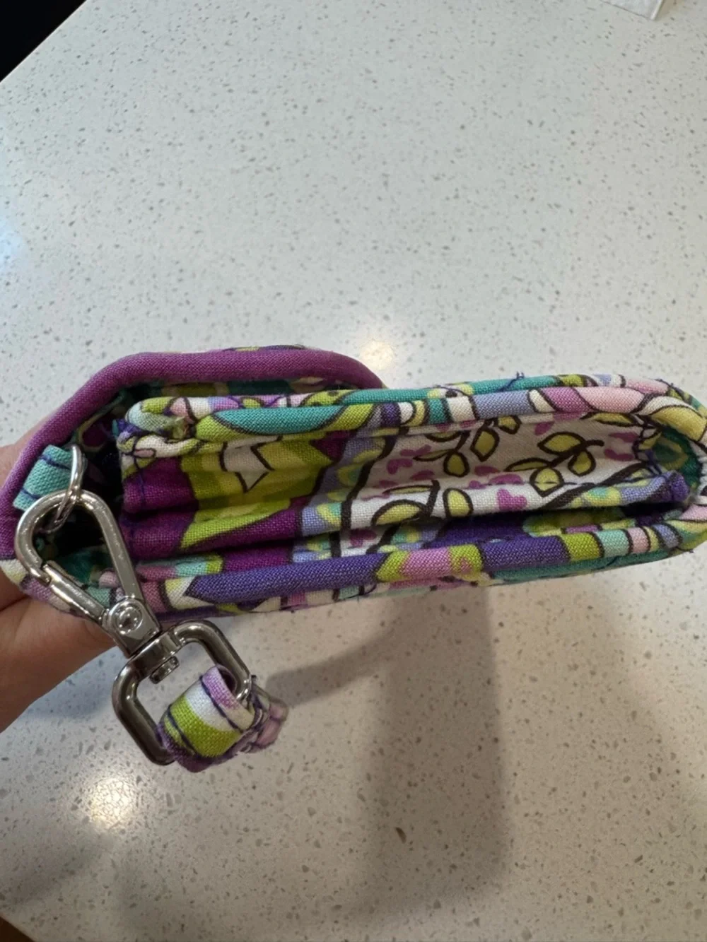 Vera Bradley Your Turn Smartphone Wristlet in the Heather Paisley - Picture 15 of 16